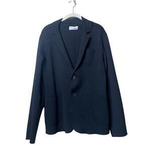 Everlane black wool blazer 2 button Career Business Workwear Sz M